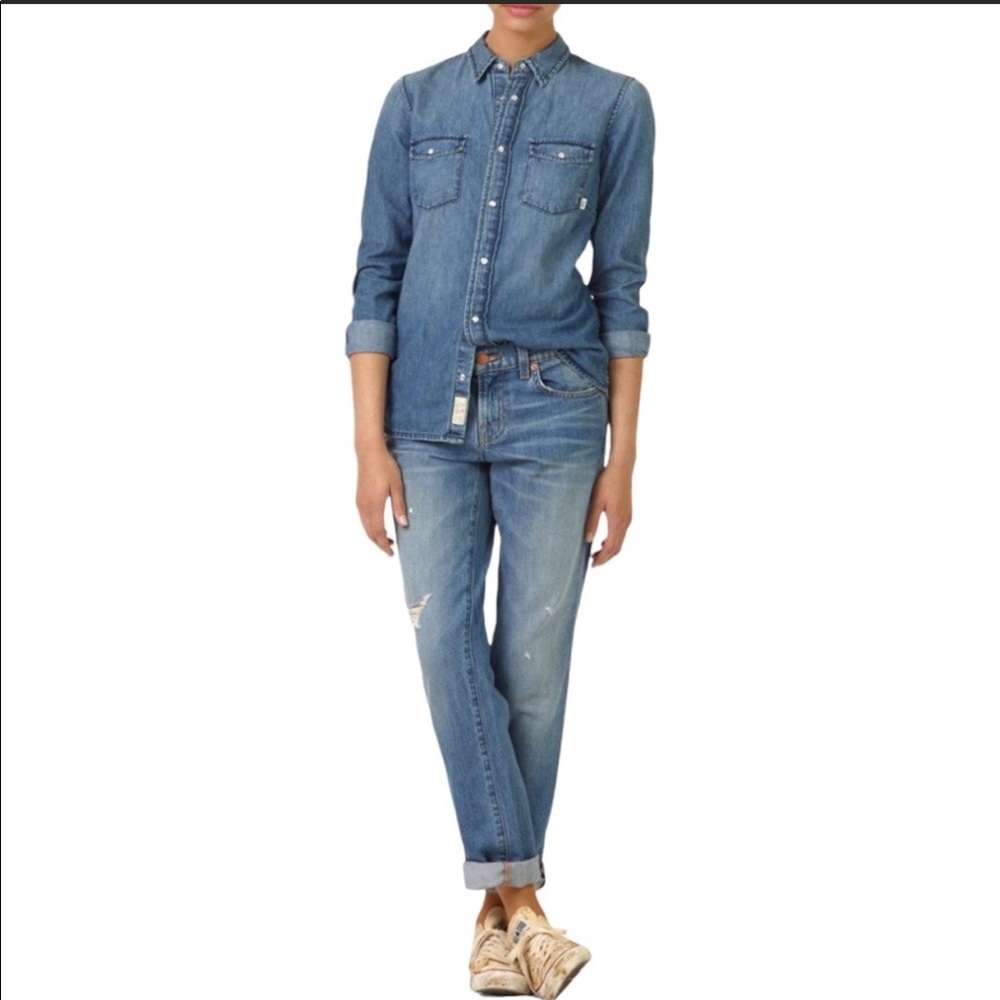 Aritzia Wilfred Free Denim Shirt- Size XS